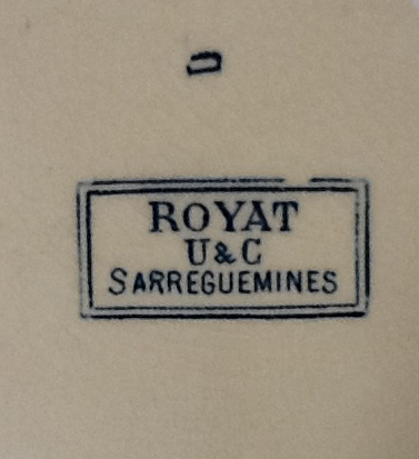 Zuppiera antica Royat Sarreguemines in ceramica (piccola)