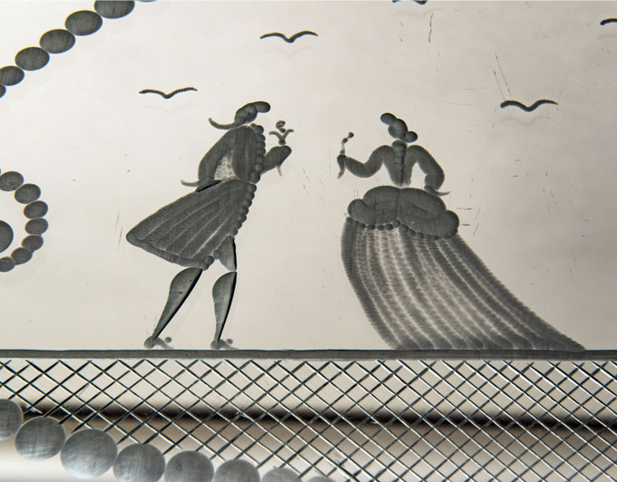 Vassoio in vetro di Murano
